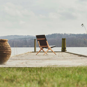 byLassen Saxe Chair Oiled Oak and Black Leather by Mogen Lassen