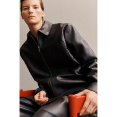 Fritz Hansen Carimate Chair by Vico Magistretti Red with seated model