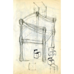 Fritz Hansen Carimate Chair by Vico Magistretti Original Sketches