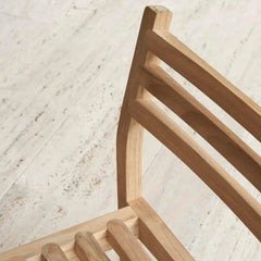 Carl Hansen AH501 Outdoor Raw Teak Dining Side Chair by Alfred Homann