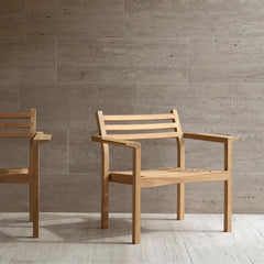 Carl Hansen AH601 Outdoor Lounge Chairs by Alfred Homann