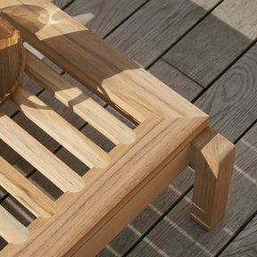 Carl Hansen AH604F Outdoor Lounger Footrest by Alfred Homann