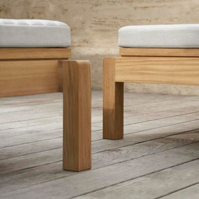 Carl Hansen AH604F Outdoor Lounger Footrest by Alfred Homann