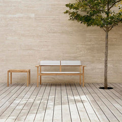 Carl Hansen AH911 Outdoor Side Table with the AH701 Lounge Sofa by Alfred Homann