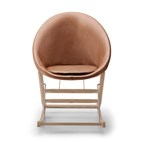 Carl Hansen Anker Bak Nest Rocking Chair AB01 Oak Soap with SIF95 Leather