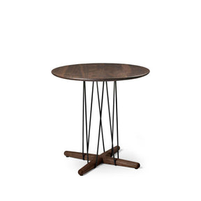 Carl Hansen EO21 Embrace Side Table Walnut with Black Steel