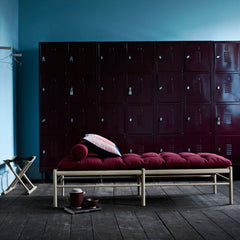 OW150 Daybed by Ole Wanscher for Carl Hansen and Son Styled with Kvadrat Hallingdal 65 694 Cushion