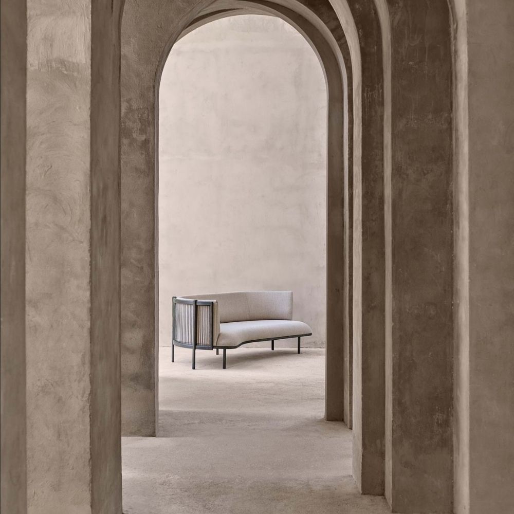 Carl Hansen RF1903 Sideways Sofa in room with Arches