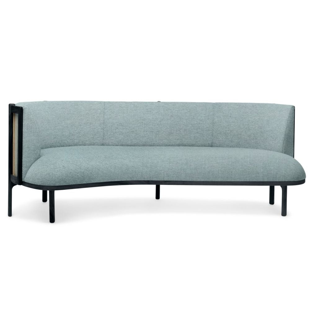 Carl Hansen RF1903 Sideways Sofa in Remix 821 with Black Oak Frame Front Left