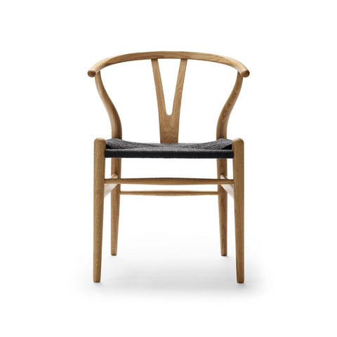 CH24 Wegner Wishbone Chair | Black Papercord