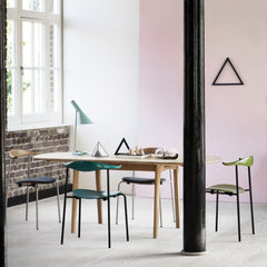 Carl Hansen Wegner CH002 Dropleaf Dining Table in loft with CH88 dining Chairs