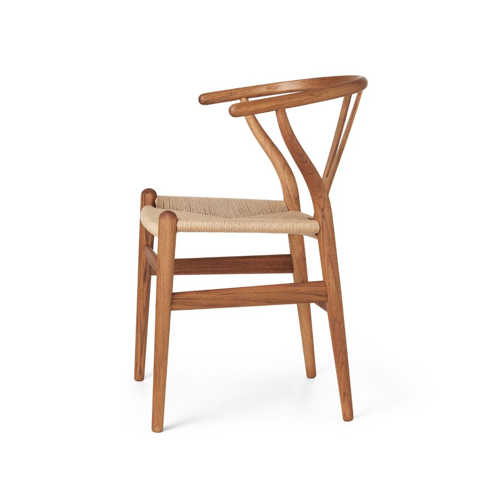 Carl Hansen CH24 Wishbone Chair by Hans Wegner Teak Oil Side
