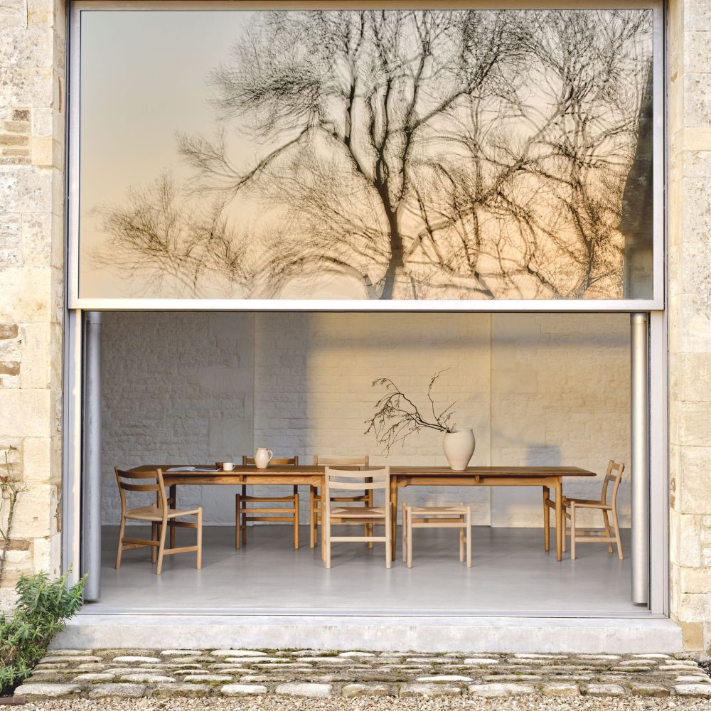 Carl Hansen CH327 in Danish Summer House with Tree