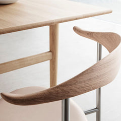Carl Hansen CHCH88 Dining Chair Detail with CH327 Dining Table