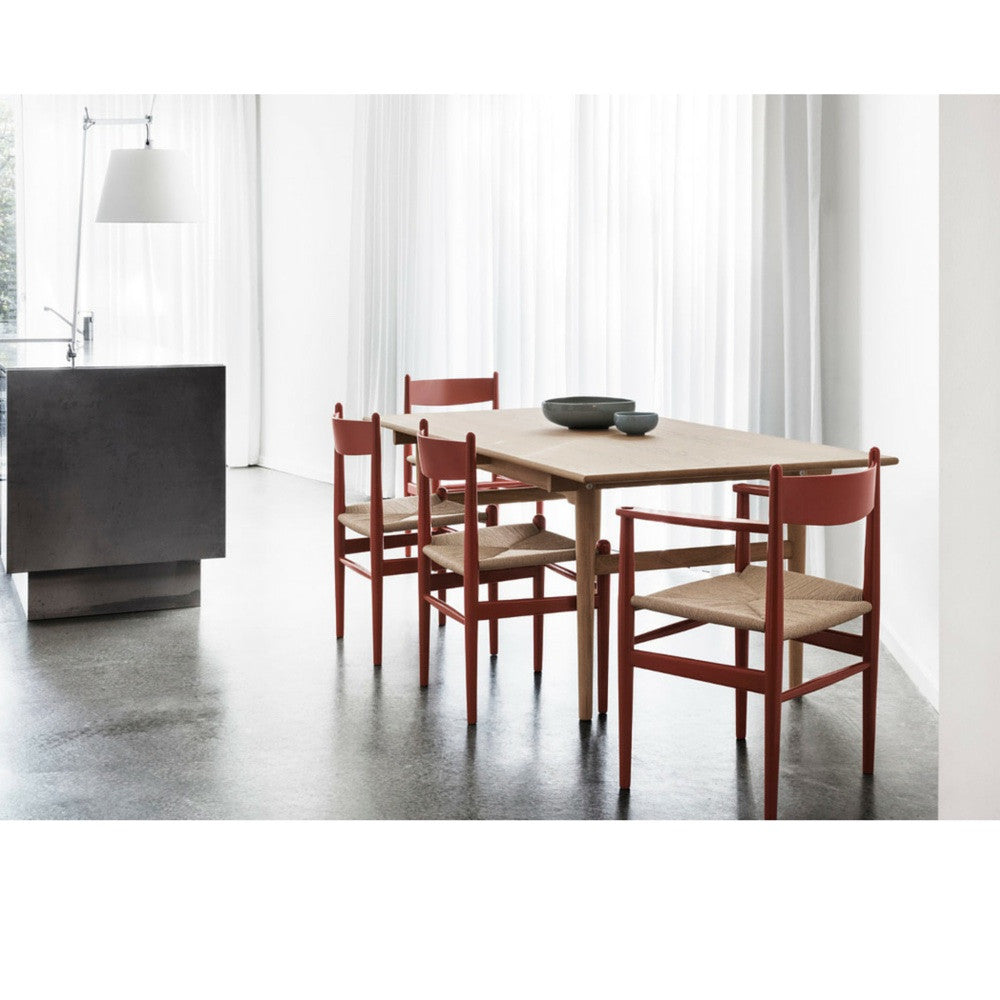 Hans Wegner CH36 Dining Chairs and CH37 Dining Chairs in Kitchen with Wegner Dining Table Carl Hansen and Son