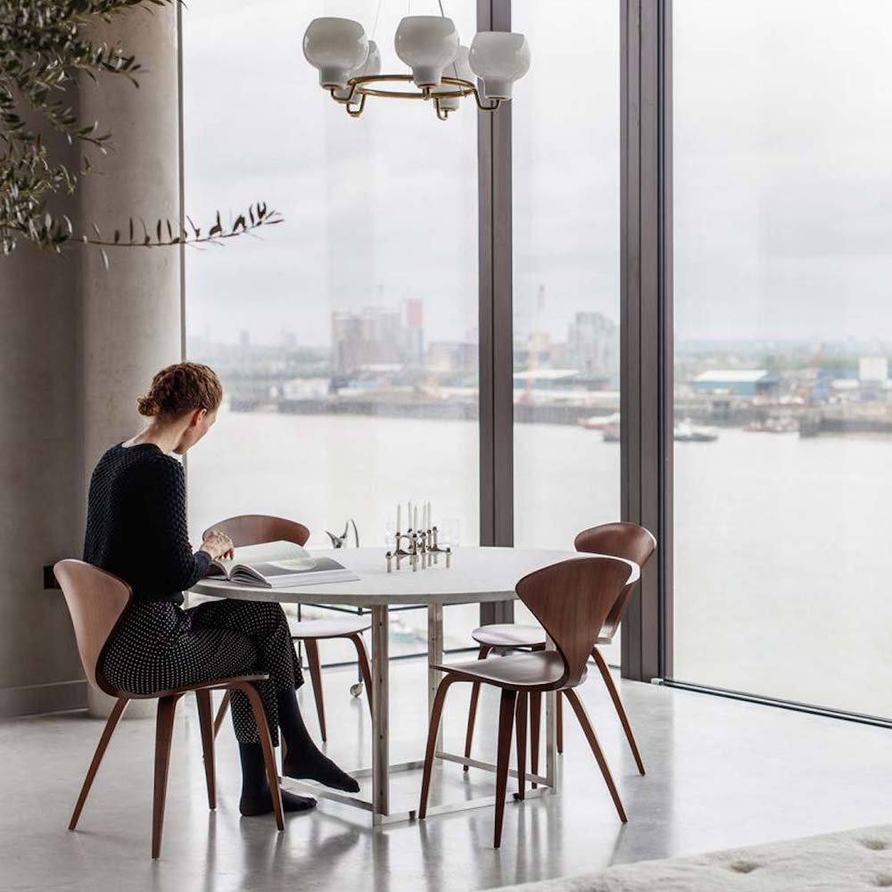 Cherner Chairs in Copenhagen with Poul Kjaerholm Table