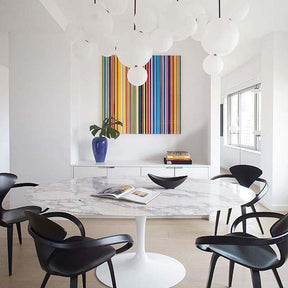 Cherner Armchairs with Sararinen Oval Table in Conference Room