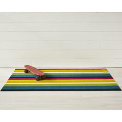 Chilewich Bold Stripe Multi Doormat with Skateboard