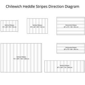 Chilewich Heddle Stripes Direction Diagram