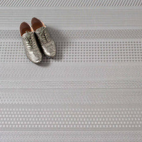 Chilewich Topaz Mixed Weave Floor Mat with shoes