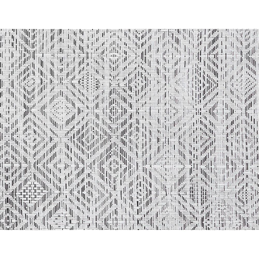 Chilewich Mosaic Floor Mat in White/Black
