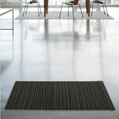 Chilewich Skinny Stripe Doormat with Fritz Hansen Series 7 Chairs