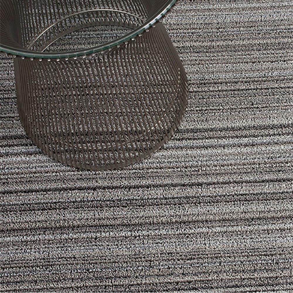 Chilewich Skinny Stripe Shag Floor Mat in Birch