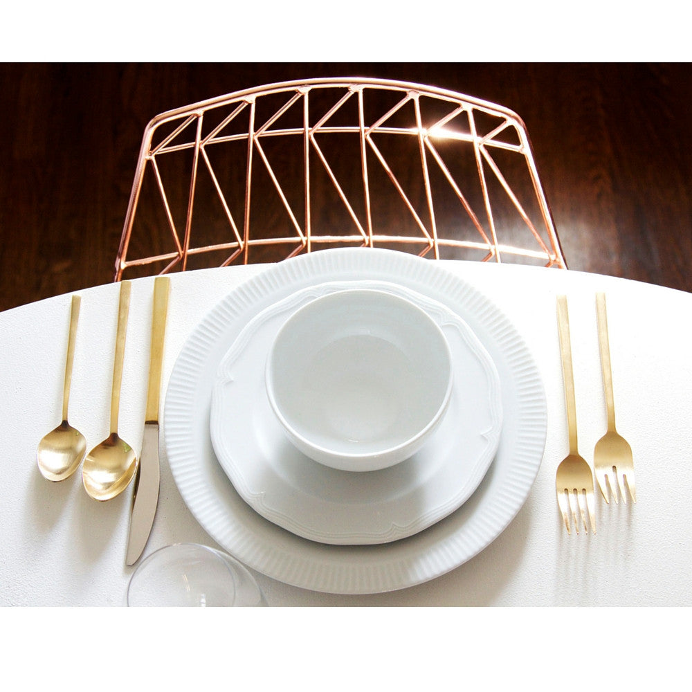 Bend Lucy Copper Chair in Room with Table Setting