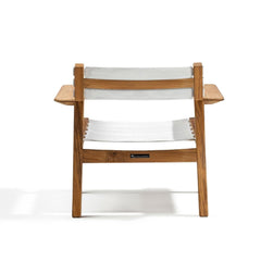 Backside of Djurö Lounge Chair with Batyline Seat and Backrest by Skargaarden