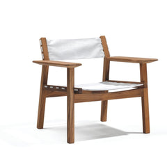 Djurö Lounge Chair with Batyline Seat and Backrest by Skargaarden