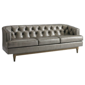 Precedent Furniture Emma Sofa Reynolds Pewter Leather