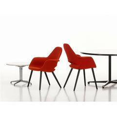 Charles and Ray Eames Organic Chair and Organic Conference Chair Poppy Red Vitra