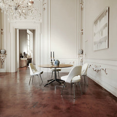 Eero Saarinen Executive Armless Chairs White in Europe Knoll