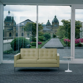 Eero Saarinen Side Table with Florence Knoll Settee in Europe