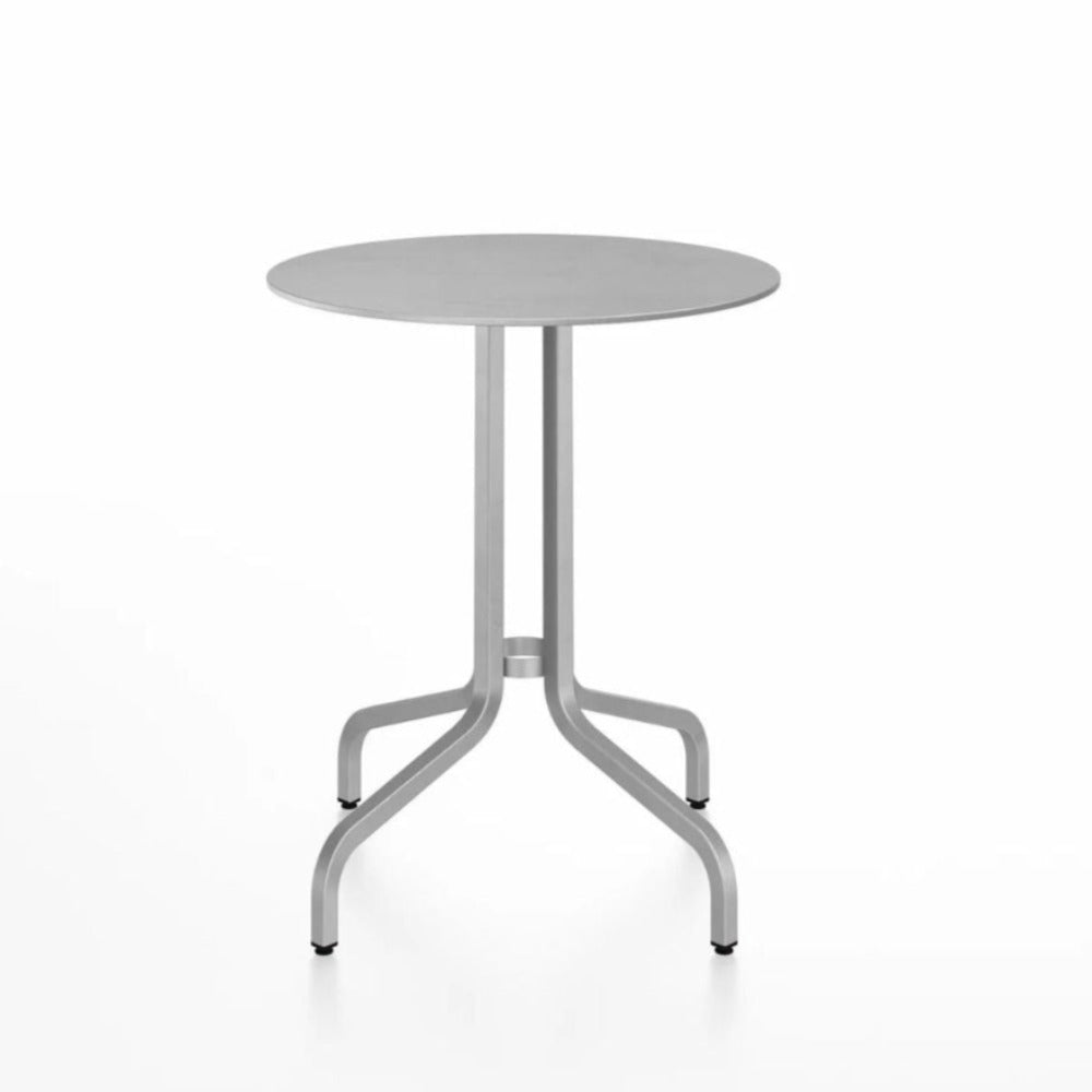 Emeco 1-Inch Cafe Table Brushed Aluminum 24"
