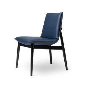 EO04 Embrace Dining Chair by EOOS for Carl Hansen and Son in Black Thor Leather Side
