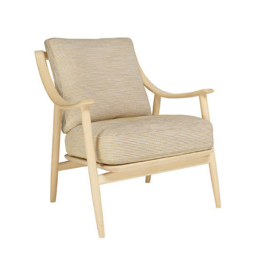 Ercol Marino Chair Ash with Taupe Fabric