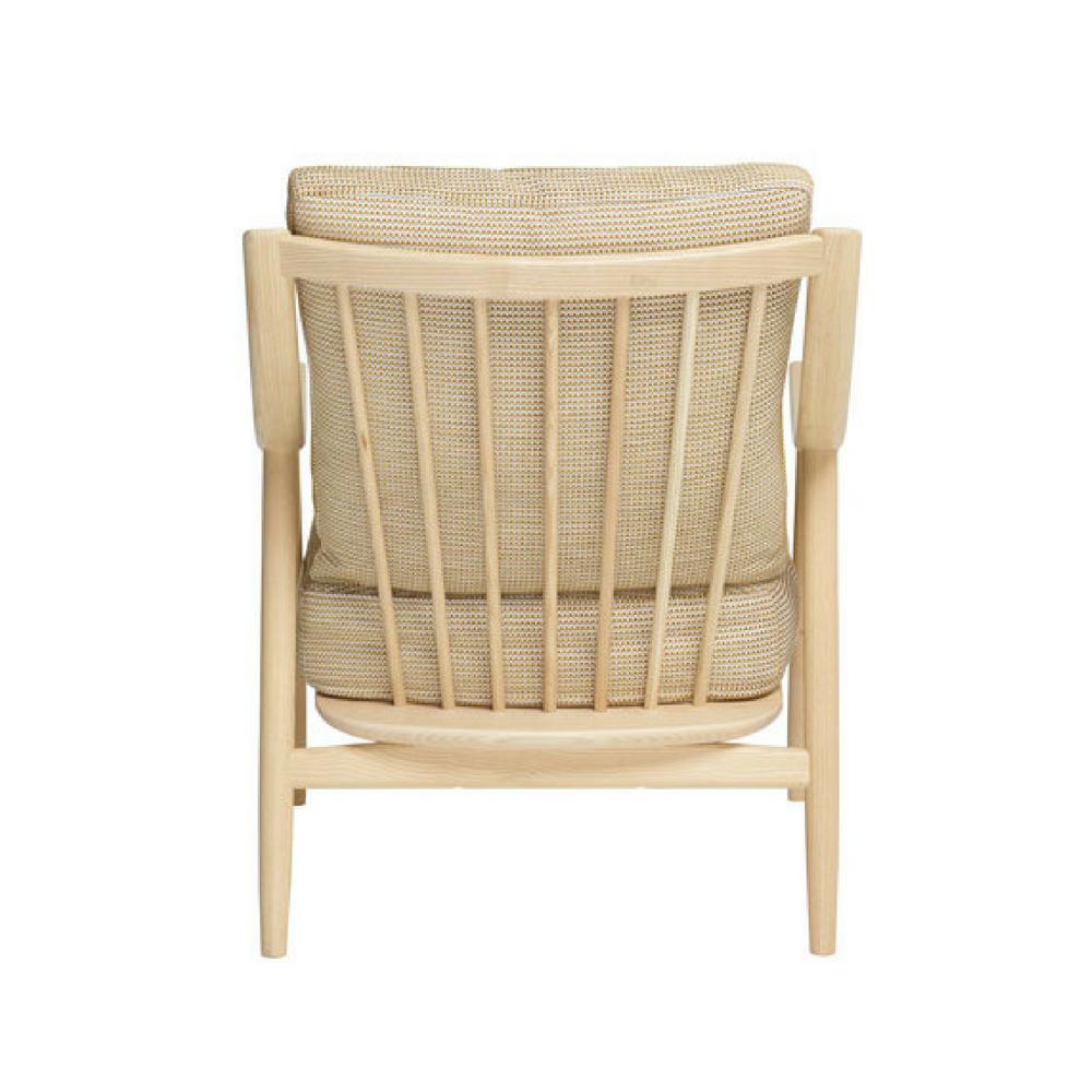 ercol Marino Chair ash with taupe fabric back