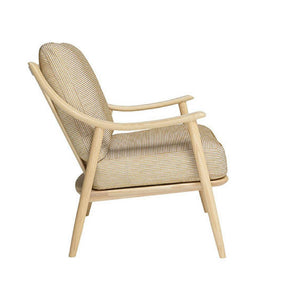 ercol Marino Chair ash with taupe fabric side
