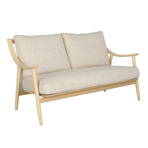 Ercol Marino Sofa Taupe Linen with Solid Timber