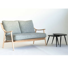Ercol Nesting Tables with Marino Sofa