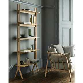 ercol Originals Nest Sofa in room with Pero Shelves by Matthew Hilton