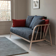 Ercol Paola Navone Nest Sofa Paprika Fabric Beech Frame in Room