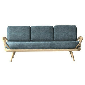 Ercol Originals Studio Sofa Dark Teal with Clear Matte Frame