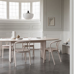 ercol Pennon Table by Norm Architects in Dining Room with Flow Chairs