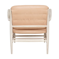 ercol Von Arm Chair in Ash with Nude Leather Back