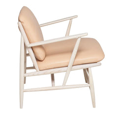 ercol Von Arm Chair in Ash with Nude Leather Side
