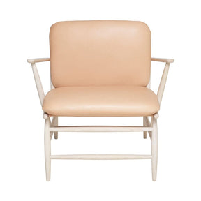 ercol Von Arm Chair in Ash with Nude Leather Front