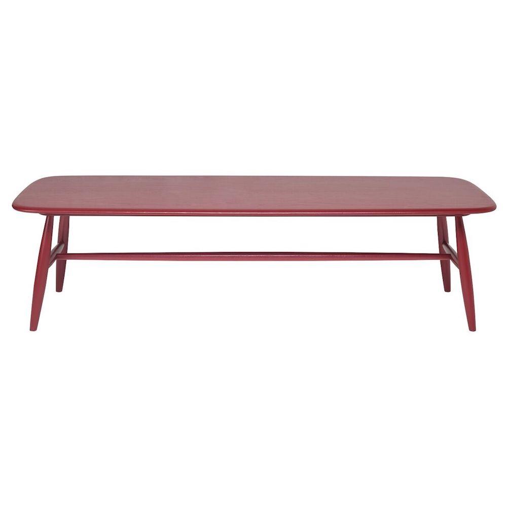 ercol Von bench burgandy front