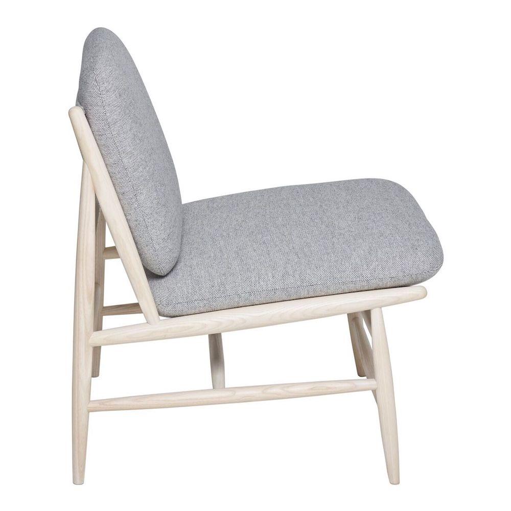 ercol Von Chair Ash with Grey Wool Side